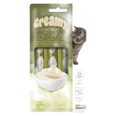M-Pets Creamy Treat Tuna Balıklı Ve Deniz Taraklı Kedi Ödülü Maması 4X15 Gram