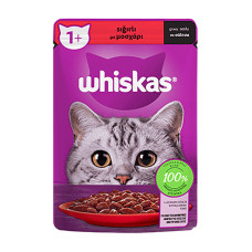 Whiskas Sığır Etli Yaş Kedi Maması Poşet 85 Gr Whiskas Sığır Etli Yaş Kedi Maması Poşet 85 Gr