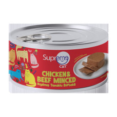 Supreme Kıyılmış Tavuklu & Biftekli Kedi Konserve 85 Gr Supreme Kıyılmış Tavuklu & Biftekli Kedi Konserve 85 Gr