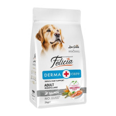 Felicia Derma Care Hipoalerjenik Az Tahıllı Ve Somonlu Yetişkin Köpek Maması 3 Kg Felicia Derma Care Hipoalerjenik Az Tahıllı Ve Somonlu Yetişkin Köpek Maması 3 Kg