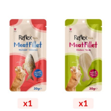 Çok Al Az Öde 1 Adet Meat Fillet Tavuk Fileto 30 Gr & 1 Adet Meat Fillet Uskumru Balığı Fileto 30 Gr