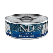 N&D Ocean Tahılsız Ton Balıklı Ve Somonlu 80 Gr Yetişkin Kedi Konservesi